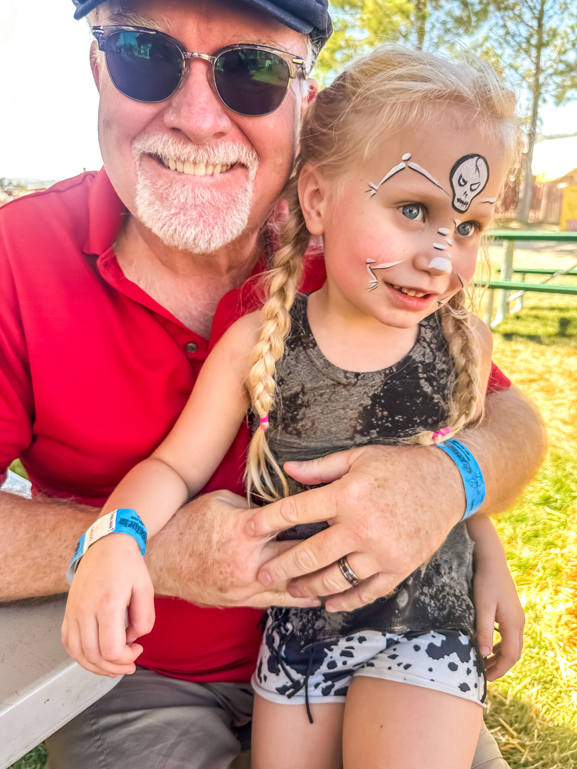 Jack Ryser with his granddaughter playing in the park