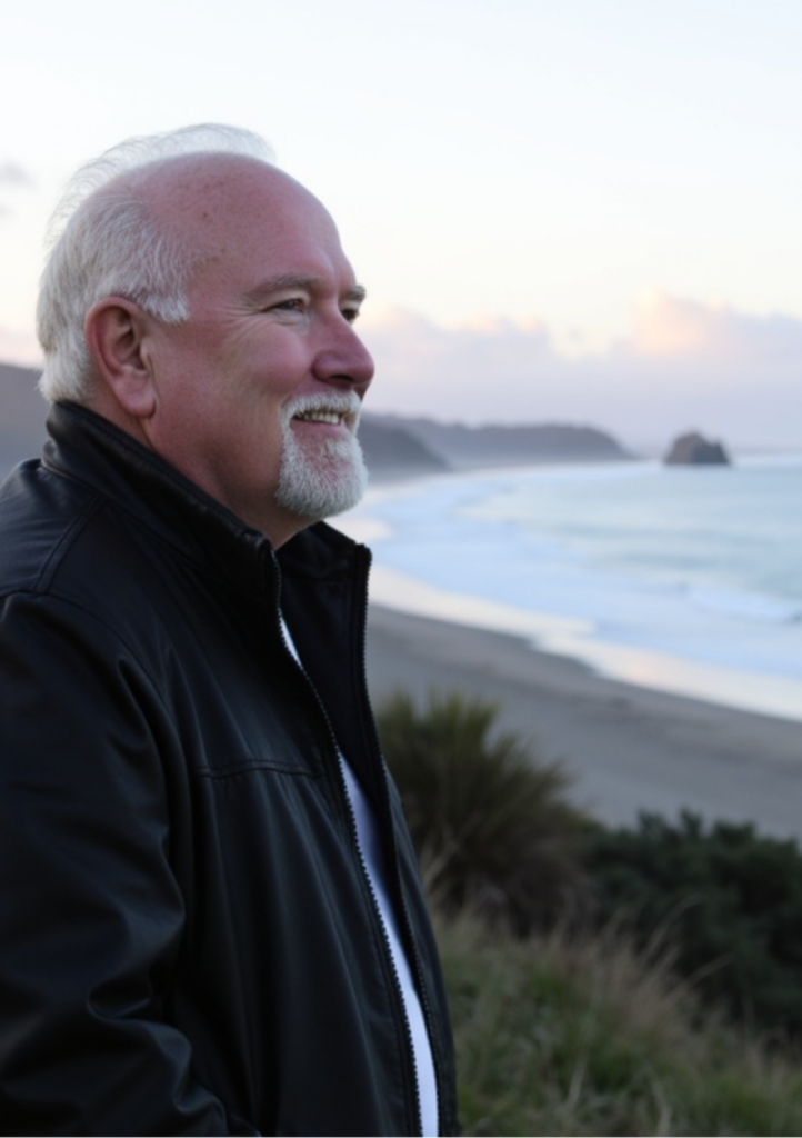 Jack Ryser overlooking Oregon Coast